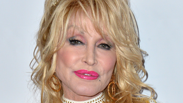 Dolly Parton on the red carpet