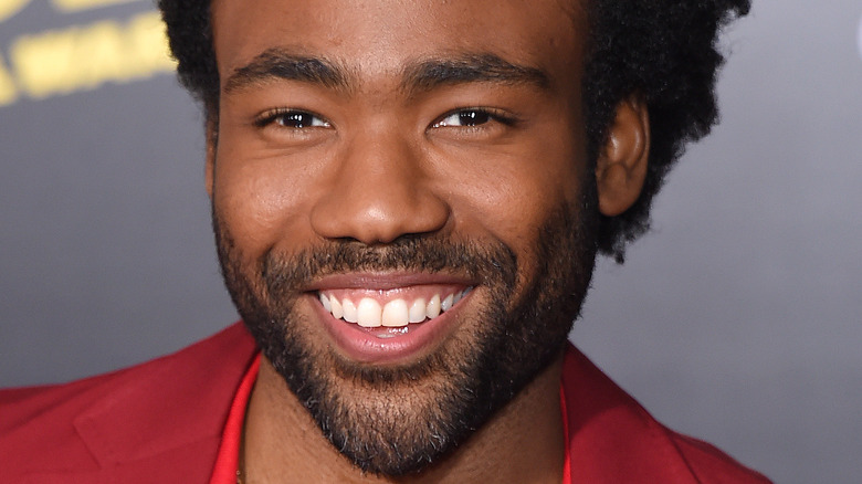 Donald Glover smiles Solo premiere