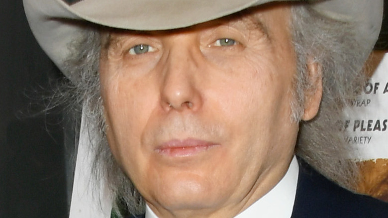 Dwight Yoakam movie premiere in cowboy hat