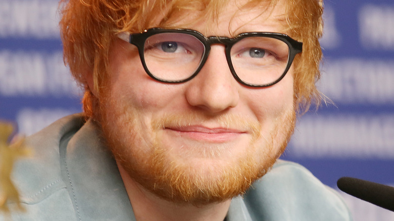 Ed Sheeran posing