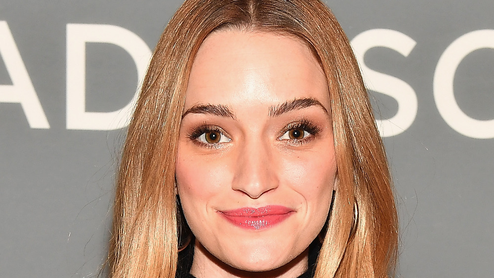 Brianne Howey smiles at a press junket in 2019