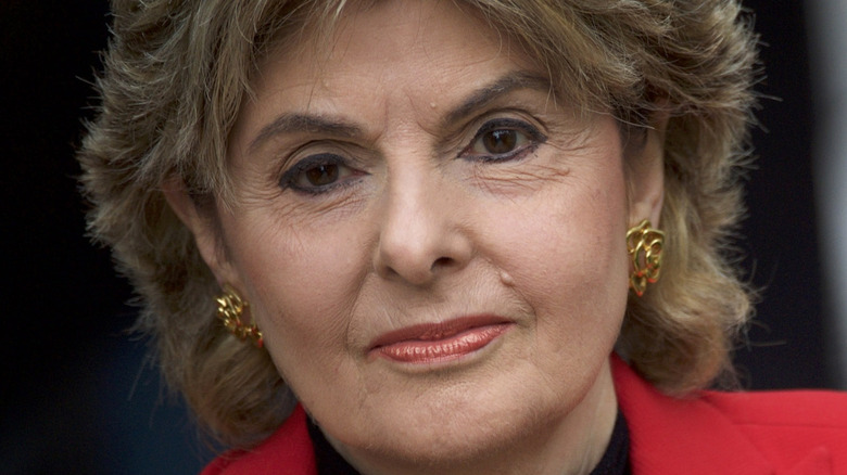 Gloria Allred looking into the camera 