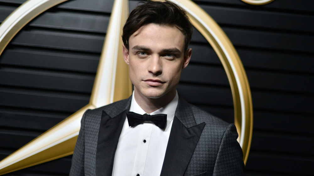 Thomas Doherty attends the 2020 Mercedes-Benz Annual Academy viewing party 