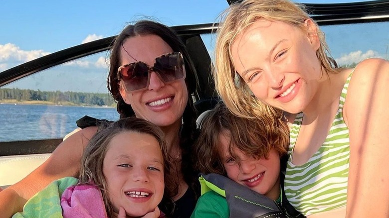 Dre Robinson with her children