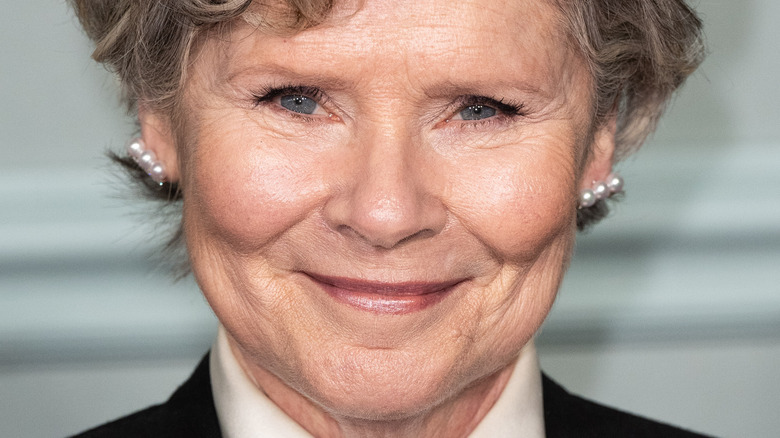 Imelda Staunton pearl earrings 