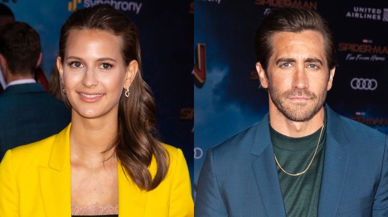 Jake Gyllenhaal and Jeanne Cadieu on the red carpet