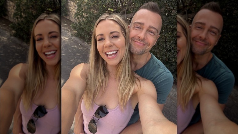Samantha Cope taking selfie with Joey Lawrence