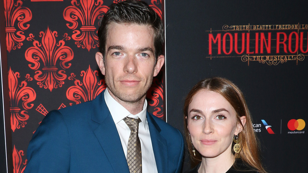 John Mulaney and Annamarie Tendler posing together