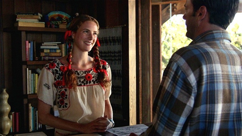Anna Osceola and Jon Hamm on Mad Men