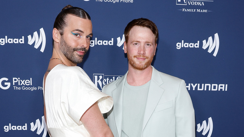 Jonathon Van Ness Mark Peacock white outfit