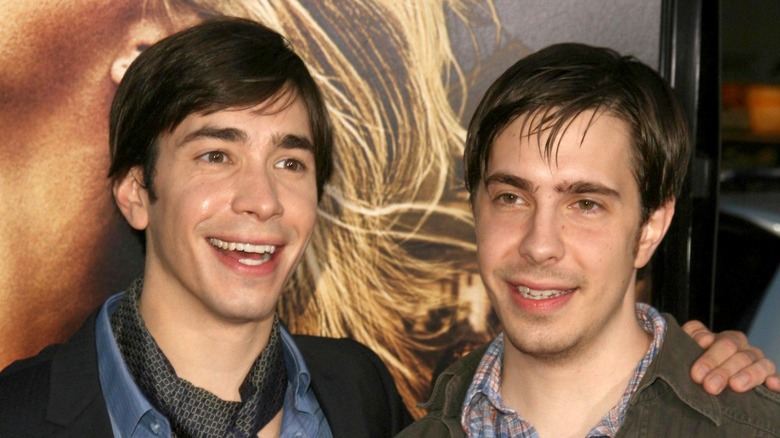 Justin Long and Christian Long smiling