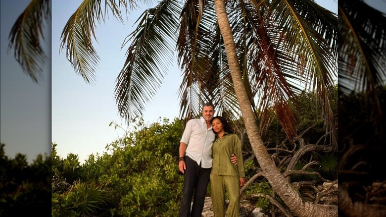 Darren Genet and Kat Graham on vacation