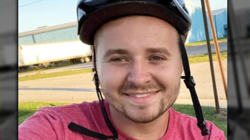 Jed Duggar with sister Jana Duggar riding bikes Instagram post  Aug. 4, 2020