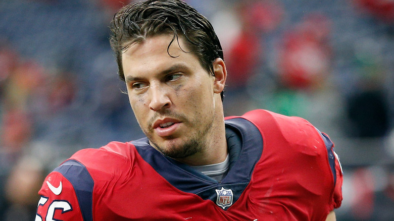 Brian Cushing on the field
