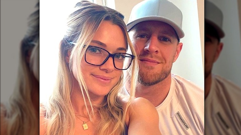 Kealia Ohai, J.J. Watt smiling selfie