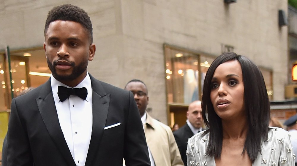 Nnamdi Asomugha and Kerry Washington