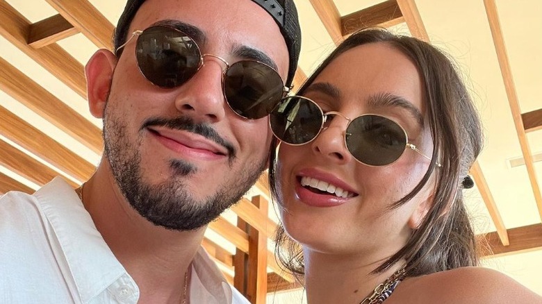 Alexia Umansky posing with boyfriend Alex Zingerman