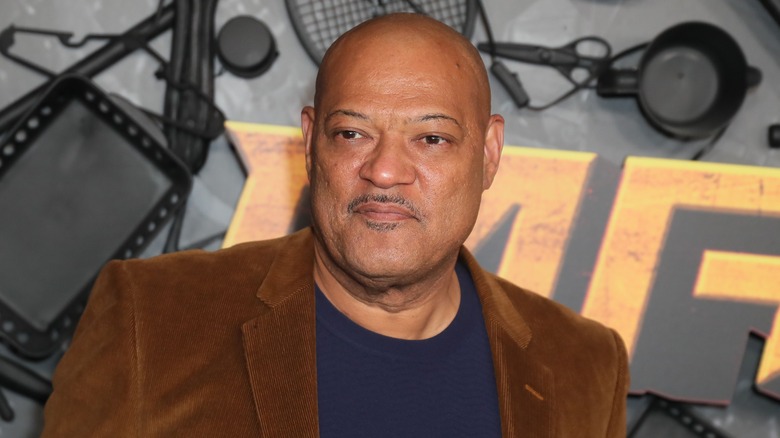 Laurence Fishburne at the Macgruber premiere in December 2021.