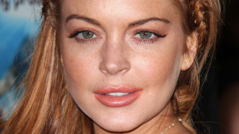 Lindsay Lohan on the red carpet