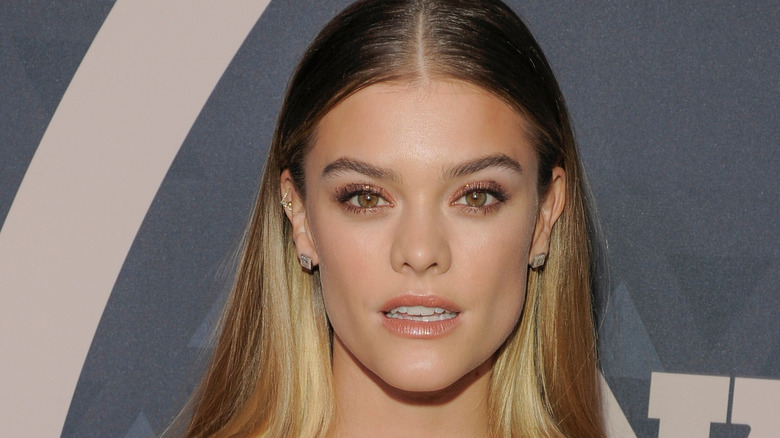 Nina Agdal posing for cameras