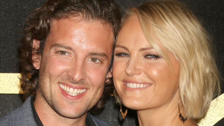 Jack Donnelly and Malin Akerman smiling