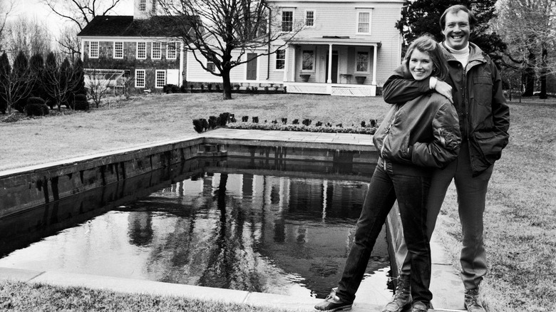 Martha and Andrew Stewart posing