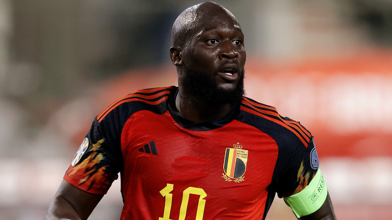 Romelu Lukaku wearing his uniform