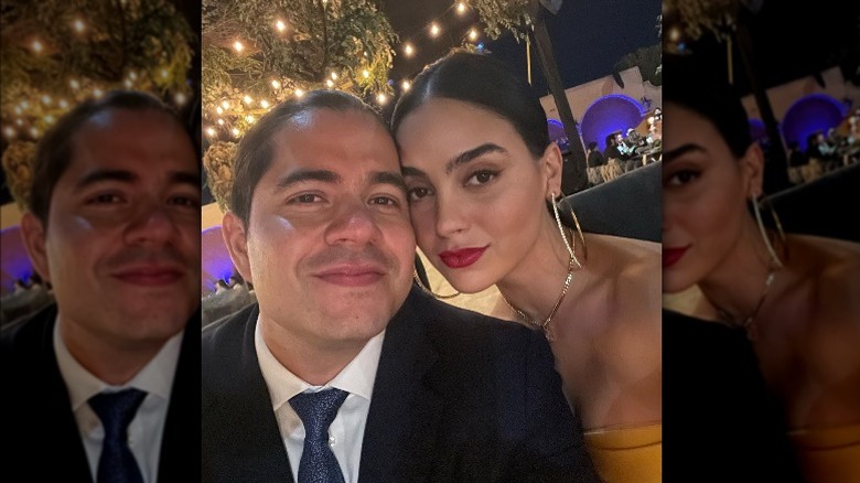 Paco Zazueta, Melissa Barrera posing