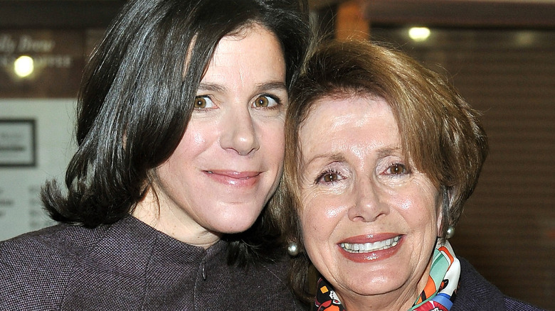 Alexandra Pelosi and Nancy Pelosi hugging