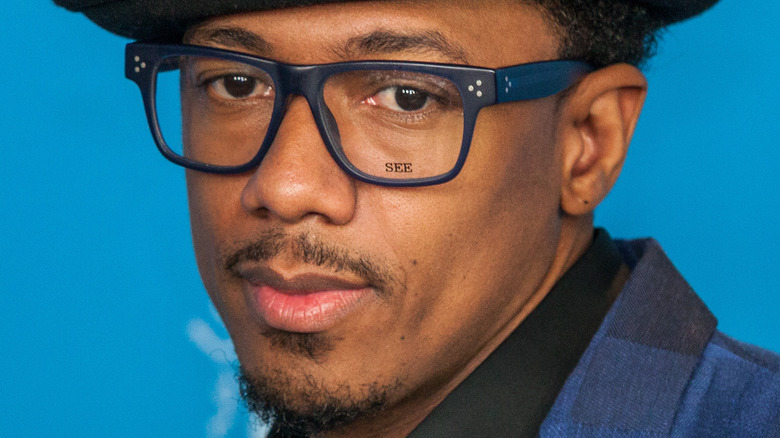 Nick Cannon wearing glasses