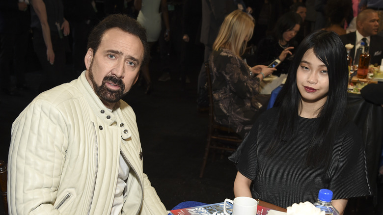 Nick Cage and Riko Shibata at an event