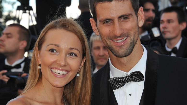 Jelena Djokovic, Novak Djokovic, posing