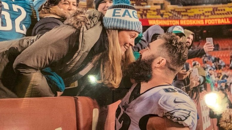 Kylie McDevitt, Jason Kelce laughing