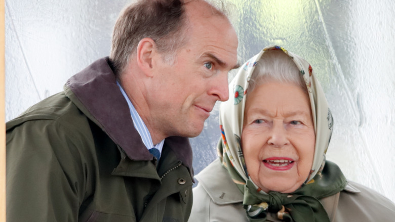 Prince Donatus having a conversation with Queen Elizabeth