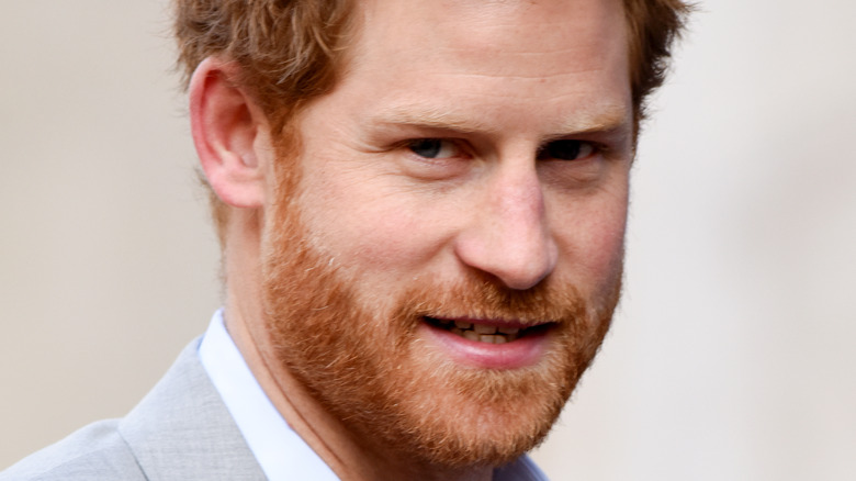 Prince Harry small smile