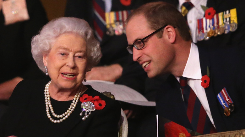 Queen Elizabeth and Prince William
