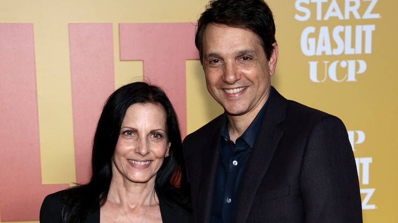Ralph Macchio and Phyllis Fierro posing