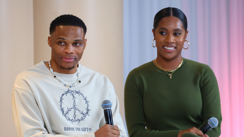 Russell and Nina Westbrook attending the Black Love Summit