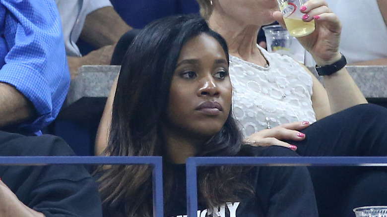Nina Westbrook in the stands at a sporting event