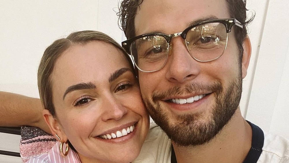 Lisa Stelly and Skylar Astin on Instagram