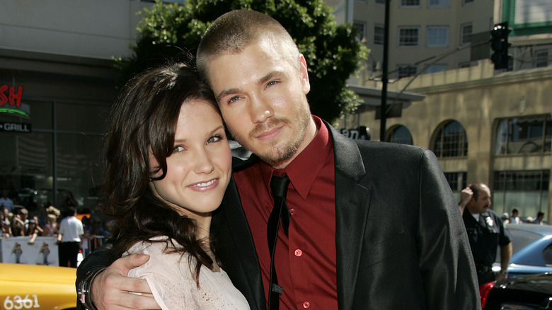 Sophia Bush and Chad Michael Murray at "A Cinderella Story" premiere