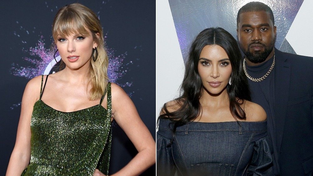 Taylor Swift, Kim Kardashian and Kanye West