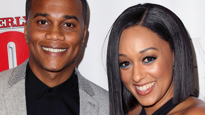 Cory Hardrict and Tia Mowry posing