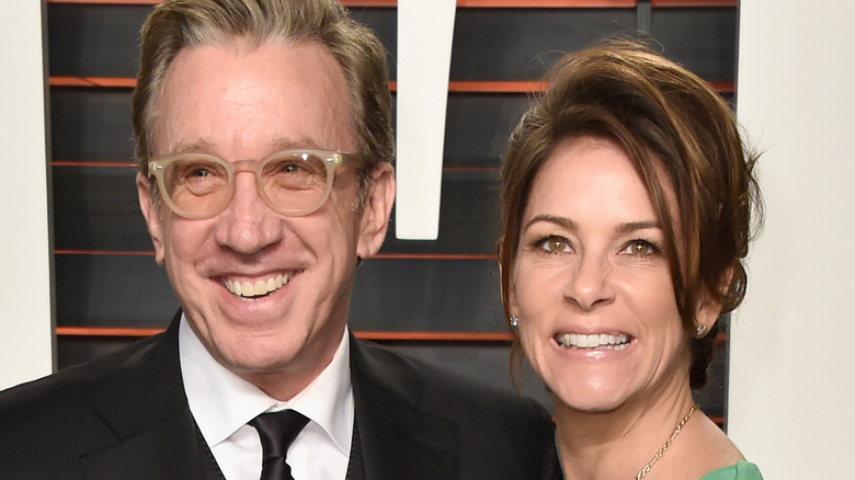 Tim Allen and Jane Hajduk smiling