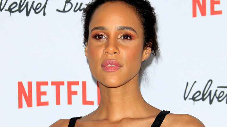 Zawe Ashton posing