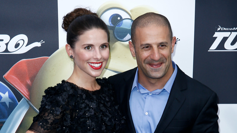 Lauren Bohlander, Tony Kanaan, posing