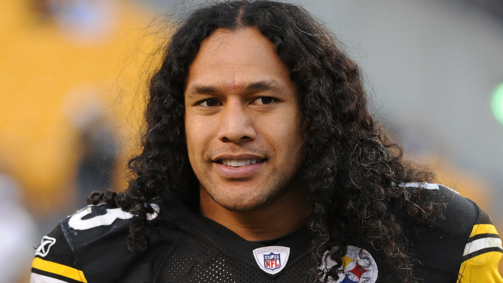 Troy Polamalu smiling