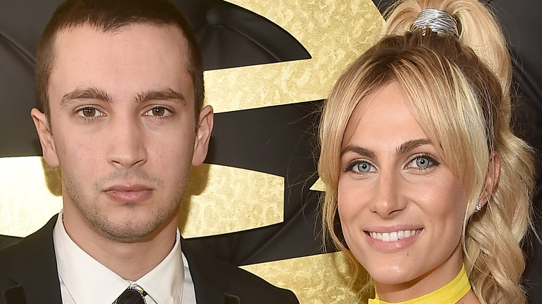 Tyler Joseph and Jenna Joseph posing