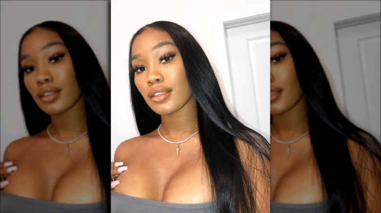 Zelie Timothy posing for a selife