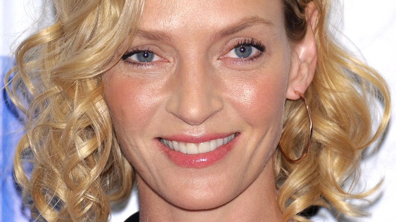 Uma Thurman smiling